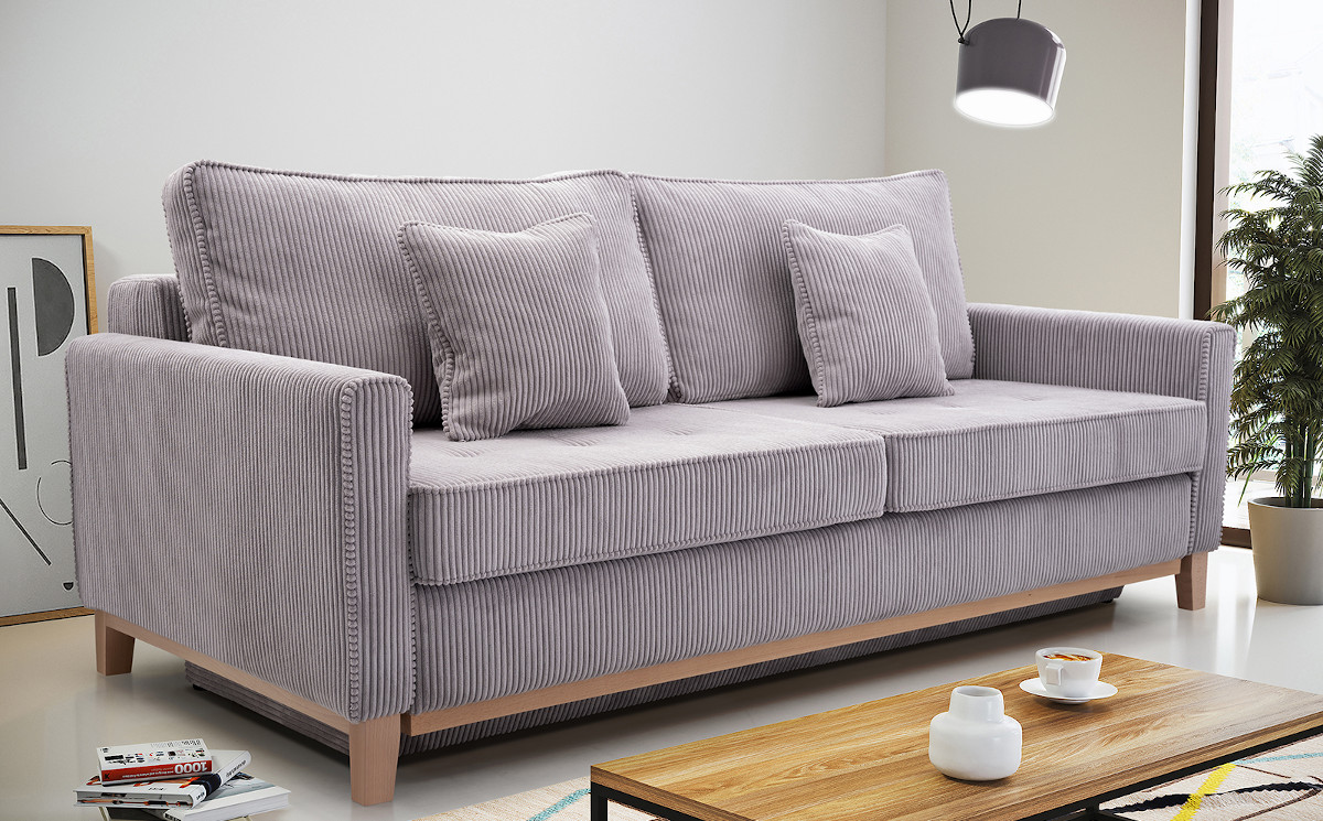 2-osobowa sofa o klasycznym kształcie
