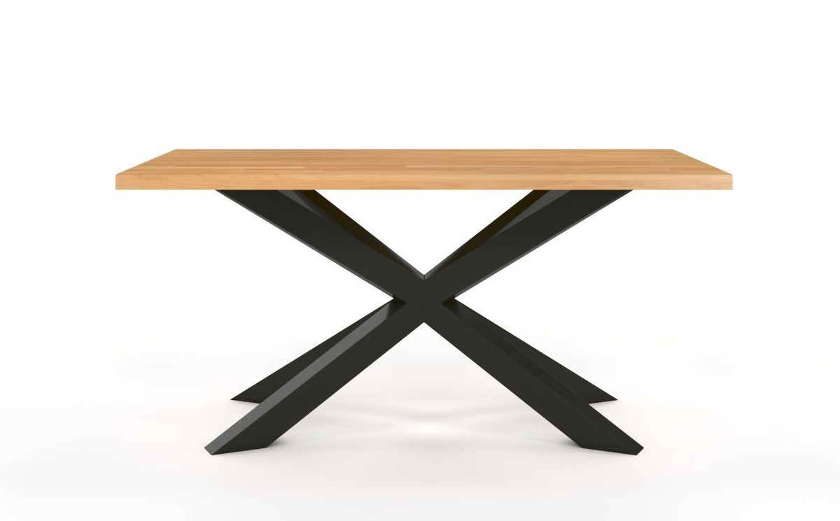 Duży stół na metalowej podstawie
