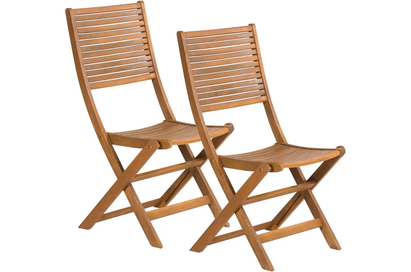 Drewniane składane krzesło ogrodowe BASKA z regulowanym oparciem