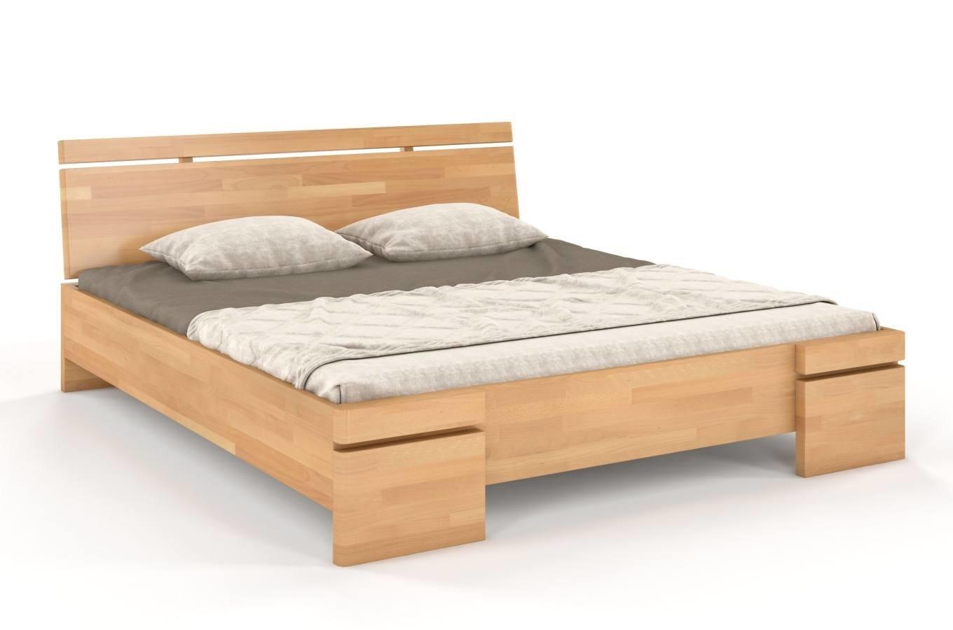 Łóżko drewniane bukowe Skandica SPARTA Maxi & Long / 140x220 cm, kolor naturalny