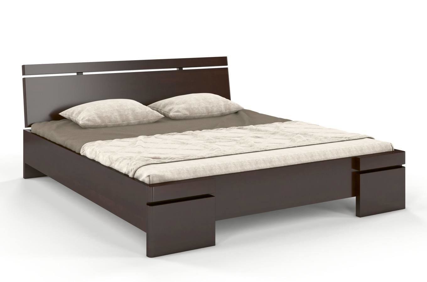 Łóżko drewniane bukowe Skandica SPARTA Maxi & Long / 140x220 cm, kolor palisander