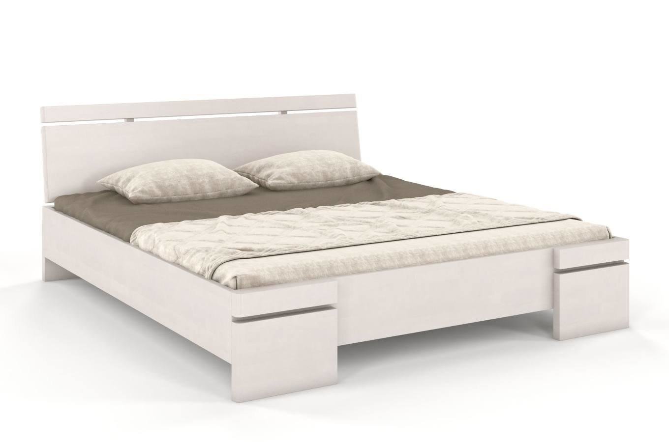 Łóżko drewniane bukowe Skandica SPARTA Maxi & Long / 200x220 cm, kolor biały