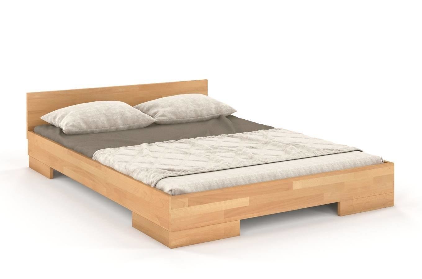 Łóżko drewniane bukowe Skandica SPECTRUM Long (długość + 20 cm) / 200x220 cm, kolor naturalny