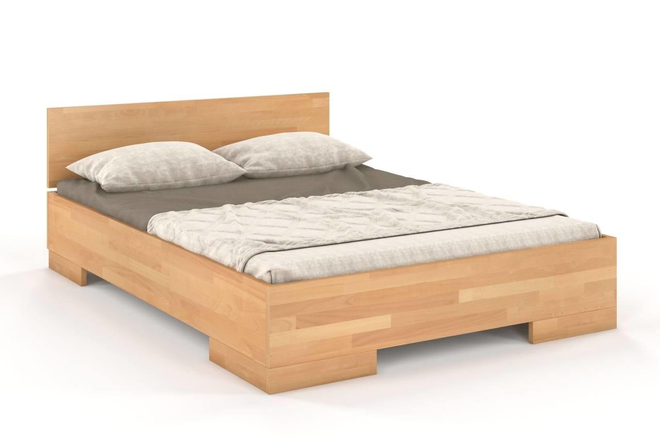 Łóżko drewniane bukowe Skandica SPECTRUM Maxi / 160x200 cm, kolor naturalny
