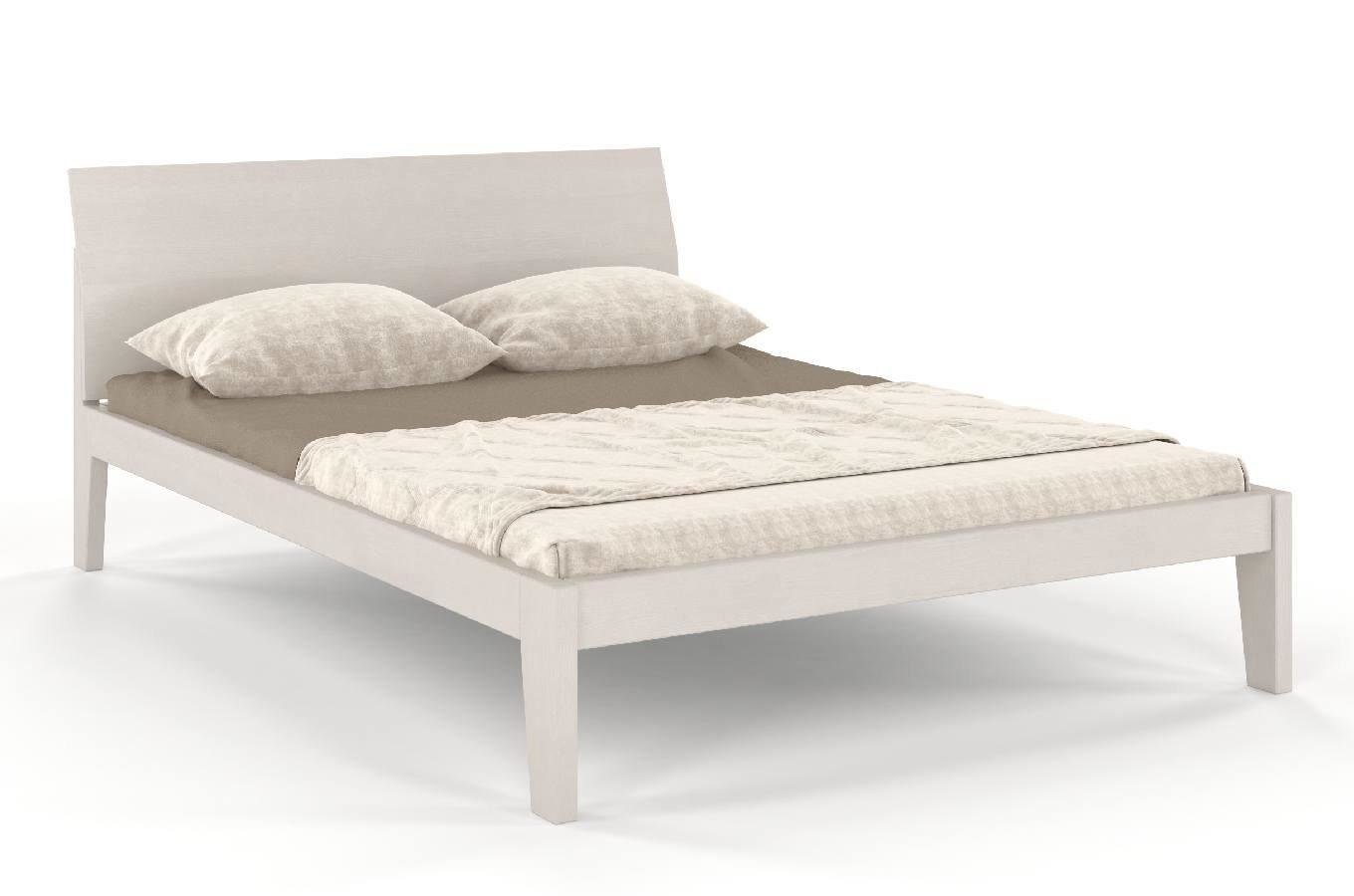 Łóżko drewniane sosnowe Skandica AGAVA / 120x200 cm, kolor biały