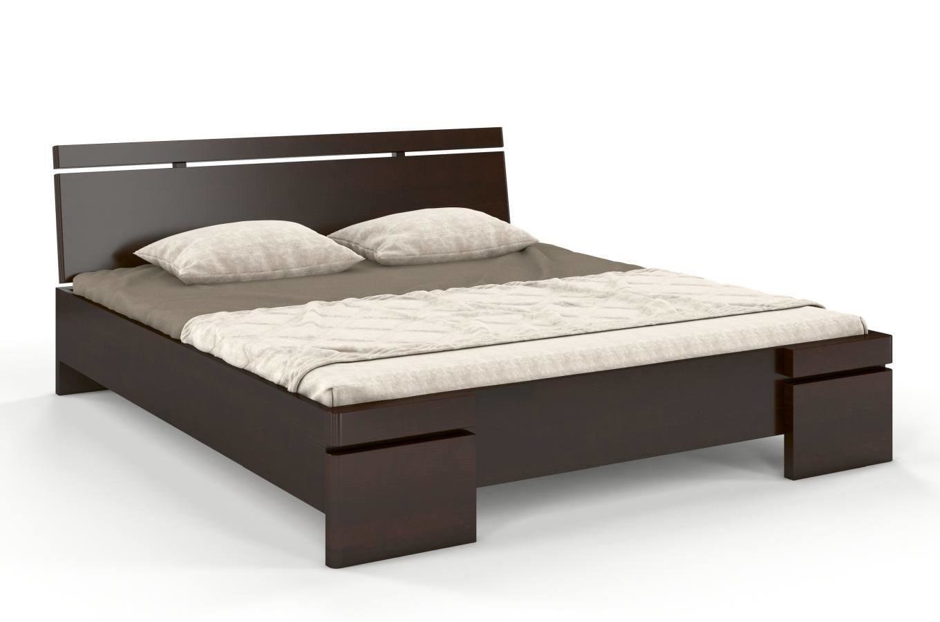 Łóżko drewniane sosnowe Skandica SPARTA Maxi & Long / 180x220 cm, kolor palisander