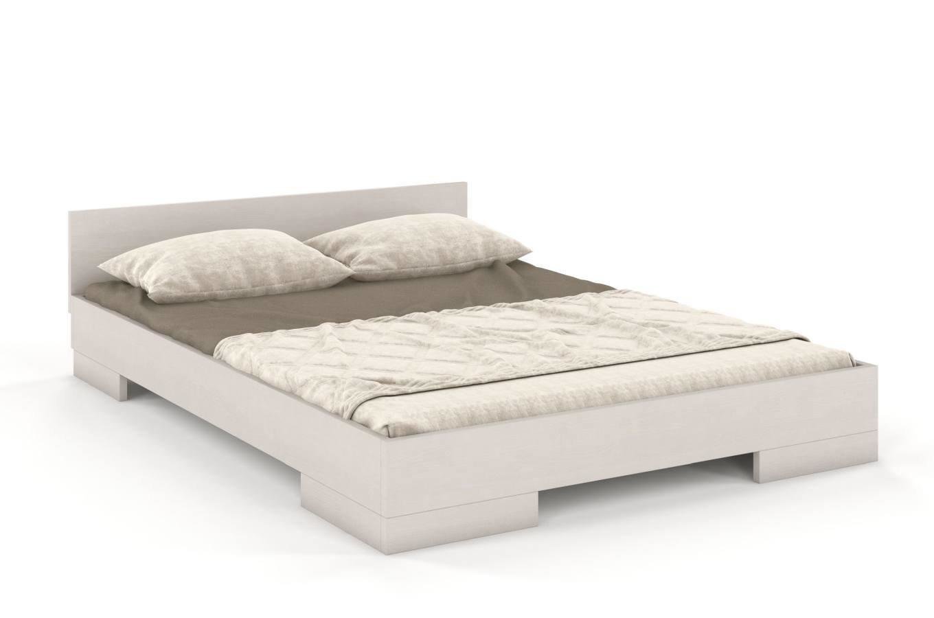 Łóżko drewniane sosnowe Skandica SPECTRUM Niskie / 90x200 cm, kolor biały