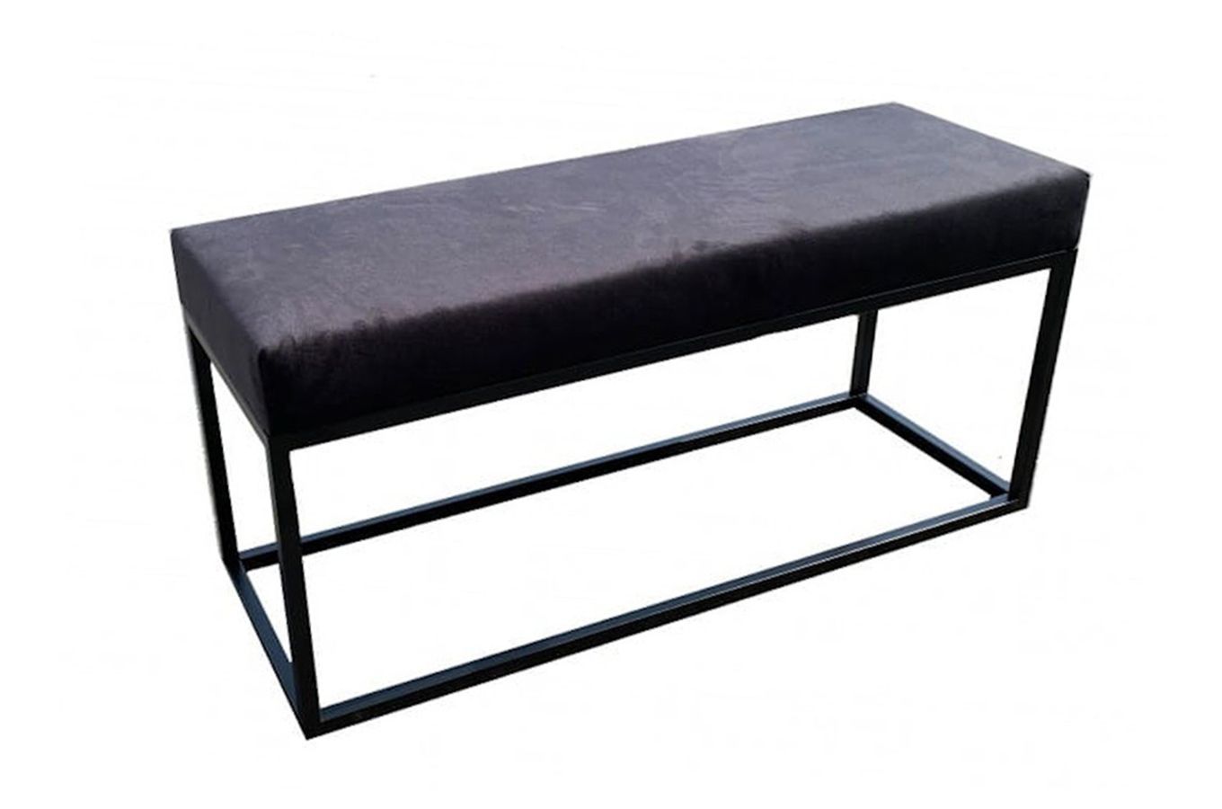 Nowoczesna ławka IRON Classic z tapicerowanym siedziskiem