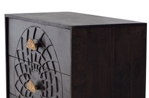 Drewniana komoda MARRON z szufladami / szer. 80 cm