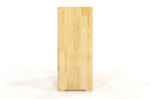Drewniana komoda sosnowa Visby Sandemo 4S80 / szer. 80 cm, kolor biały