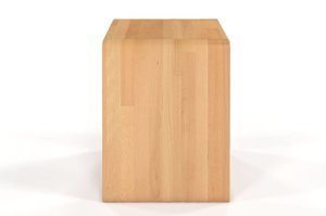 Drewniana szafka nocna bukowa Visby Angeli / kolor biały