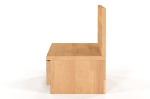 Drewniana szafka nocna bukowa Visby Bergman / kolor biały