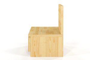 Drewniana szafka nocna sosnowa Visby Bergman / kolor biały