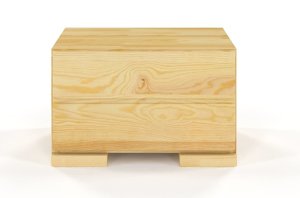 Drewniana szafka nocna sosnowa Visby Sandemo 1S / kolor biały