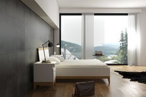 Drewniane łóżko Visby LIVIA High / 120x200 cm