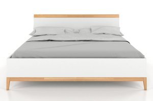 Drewniane łóżko ze skrzynią Visby Livia BC (skrzynia na pościel)