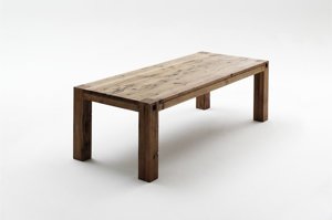 Drewniany dębowy stół LEEDS / 180 x 90 cm, dąb lity bassano