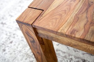 Drewniany, kwadratowy stolik kawowy MAKASSAR / 60x60 cm