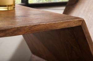 Drewniany stolik HEXAGON w kształcie sześciokąta / zestaw 2 sztuk