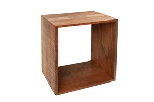 Drewniany stolik MAKASSAR z drewna mango /43x43 cm 