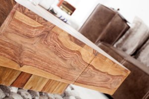 Drewniany stolik kawowy BOLT - 80x80 cm