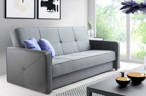Elegancka sofa ALICJA z funkcją spania i pojemnikiem na pościel