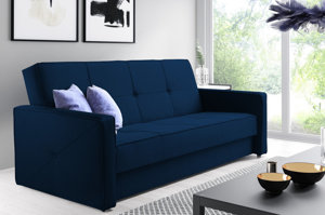 Elegancka sofa ALICJA z funkcją spania i pojemnikiem na pościel