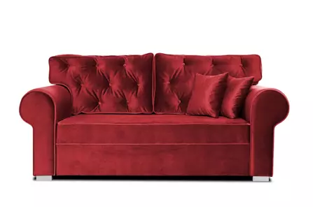 Elegancka sofa ROSIE z  pikowanym oparciem / szerokość 185 cm