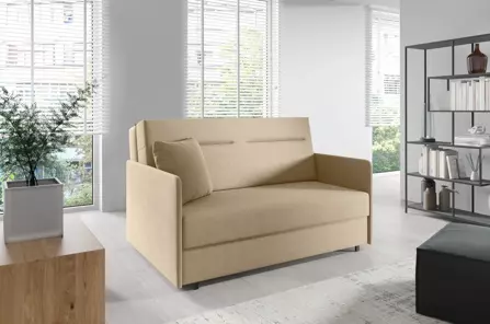 Elegancka sofa ZUZA z funkcją spania / szerokość 142 cm