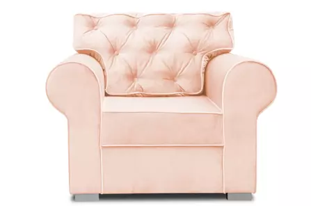 Elegancki fotel ROSIE z pikowanym oparciem