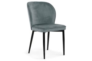Eleganckie tapicerowane krzesło CRISTIAN na metalowych nogach
