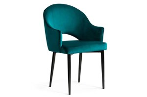Eleganckie tapicerowane krzesło NATALE na metalowych nogach