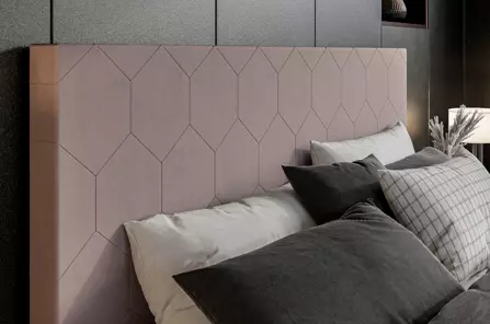 Eleganckie tapicerowane łóżko kontynentalne do sypialni NICOLA z pojemnikiem na pościel. Obniżka ceny!