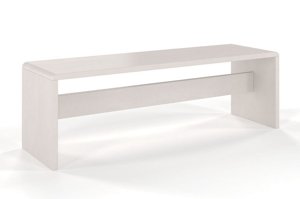 Ławka drewniana bukowa Visby BENK / szerokość 120 cm; kolor biały