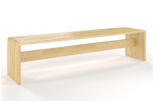Ławka drewniana sosnowa Visby BENK / szerokość 160 cm; kolor orzech