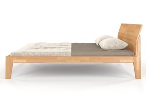 Łóżko drewniane bukowe Skandica AGAVA / 180x200 cm, kolor biały