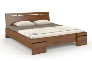 Łóżko drewniane bukowe Skandica SPARTA Maxi / 200x200 cm, kolor palisander