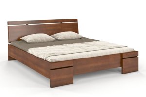 Łóżko drewniane bukowe Skandica SPARTA Maxi & Long / 120x220 cm, kolor orzech