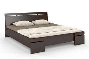 Łóżko drewniane bukowe Skandica SPARTA Maxi & Long / 160x220 cm, kolor orzech