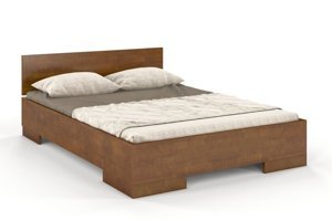 Łóżko drewniane bukowe Skandica SPECTRUM Maxi / 200x200 cm, kolor biały