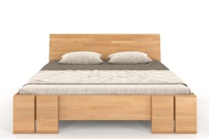 Łóżko drewniane bukowe Skandica VESTRE Maxi & Long / 180x220 cm, kolor biały