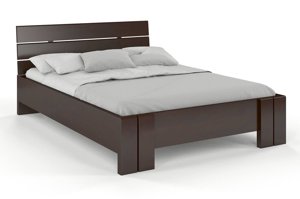 Łóżko drewniane bukowe Visby ARHUS High / 160x200 cm, kolor biały