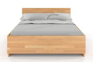 Łóżko drewniane bukowe Visby Bergman High / 140x200 cm, kolor palisander