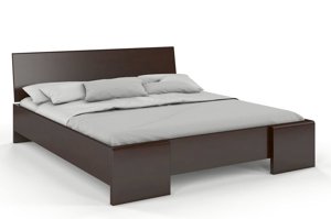 Łóżko drewniane bukowe Visby HESSLER High & LONG (długość + 20 cm) / 160x220 cm, kolor biały