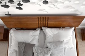 Łóżko drewniane bukowe Visby POZNAŃ / 120x200 cm, kolor palisander