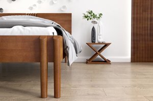 Łóżko drewniane bukowe Visby POZNAŃ / 140x200 cm, kolor naturalny