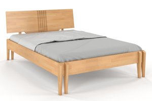 Łóżko drewniane bukowe Visby POZNAŃ / 180x200 cm, kolor orzech