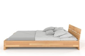 Łóżko drewniane bukowe Visby Sandemo LONG (długość + 20 cm) / 160x220 cm, kolor orzech