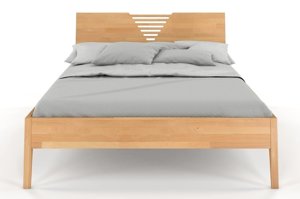 Łóżko drewniane bukowe Visby WOŁOMIN / 120x200 cm, kolor palisander