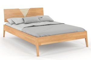 Łóżko drewniane bukowe Visby WOŁOMIN / 180x200 cm, kolor biały